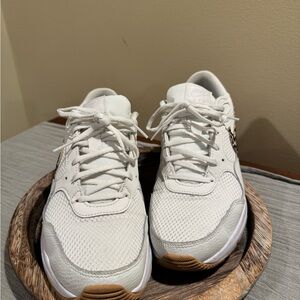 Nike White and Tan Sneakers